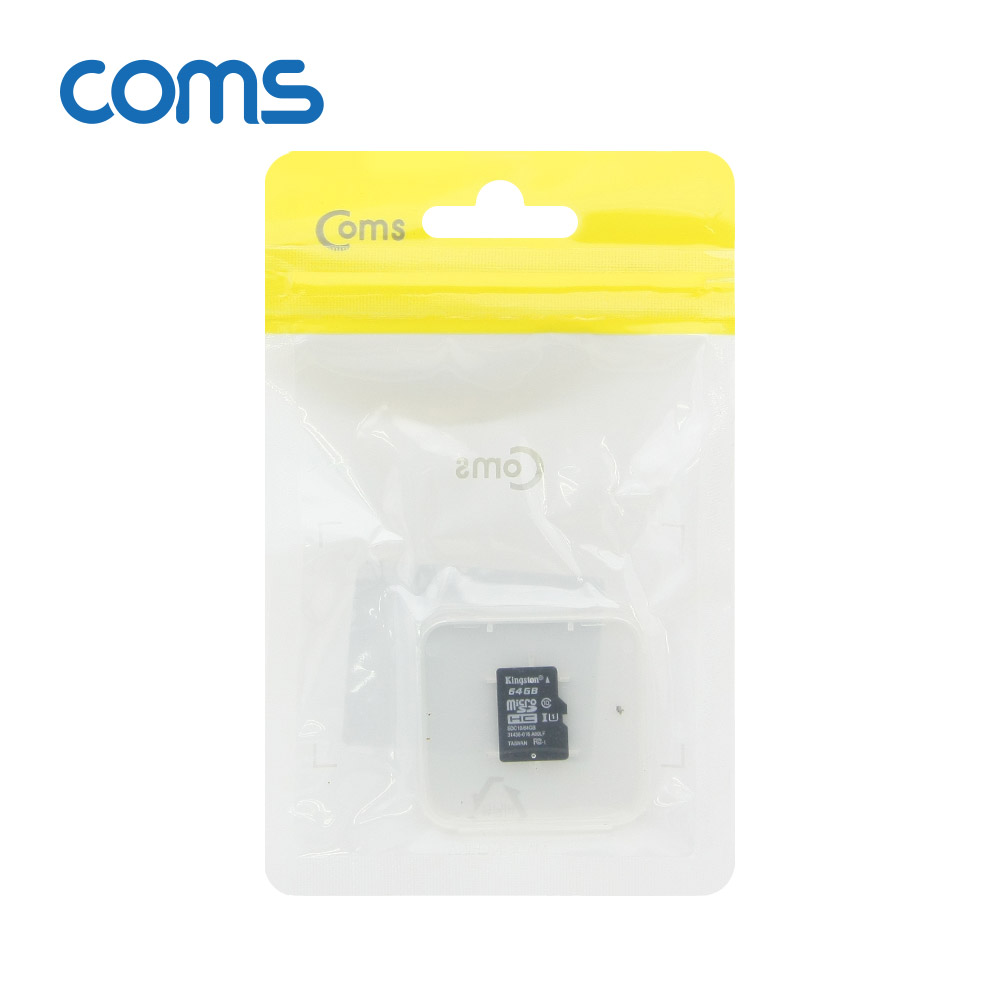 Coms 마이크로 SD Class10 64GB / 메모리카드 / Micro SDHC / Micro SD Card / 케이스 포함