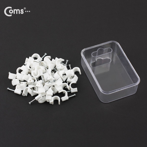 Coms 케이블 클립(50pcs)/고정 못형, HCL-8MM, BOX, 8mm