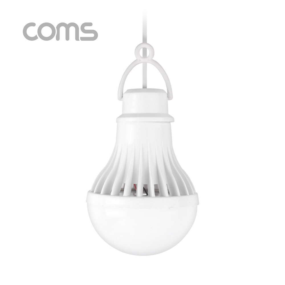 Coms 캠핑용 USB 램프(전구형) 5V/7W / 14 LED / 1M / White / LAMP