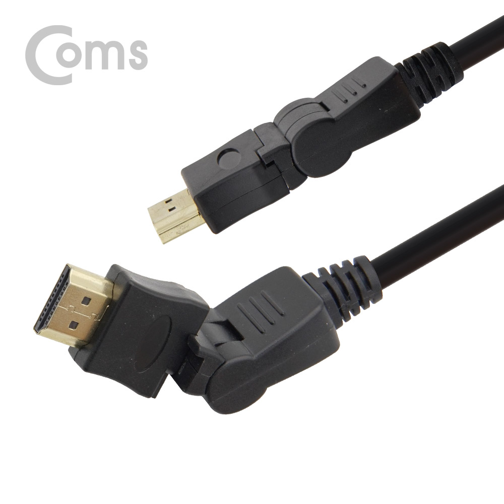 Coms HDMI 케이블(V1.4/회전형 커넥터) - 1.8M / 360도 회전