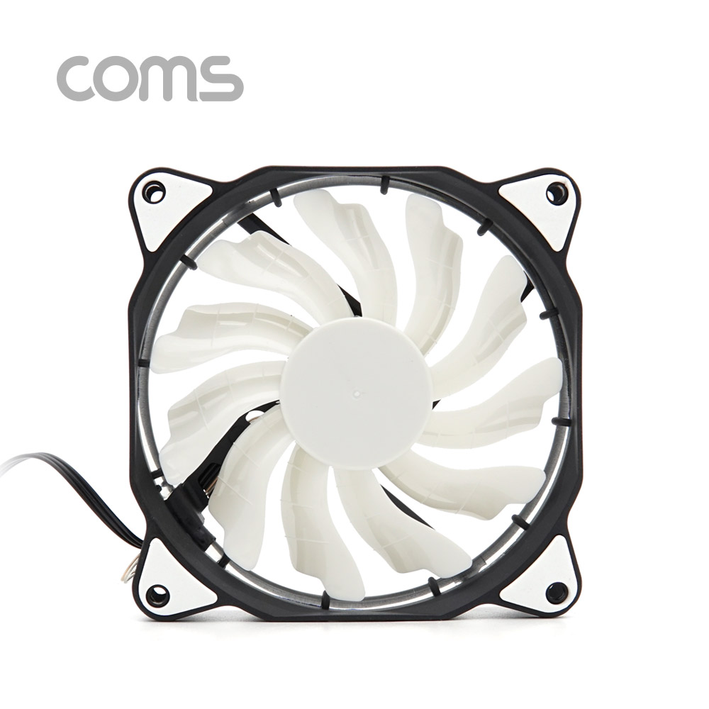 Coms 쿨러 케이스용 CASE, 120mm, White LED, Cooler
