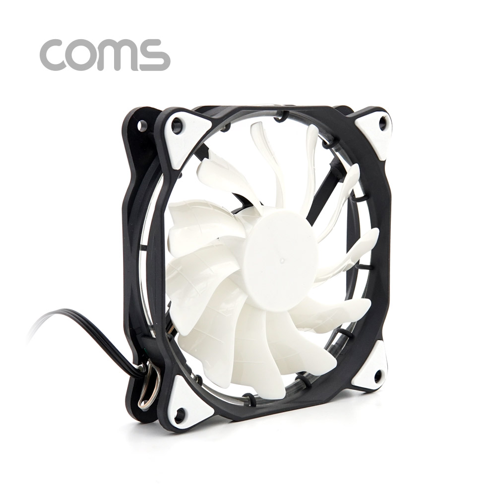 Coms 쿨러 케이스용 CASE, 120mm, White LED, Cooler