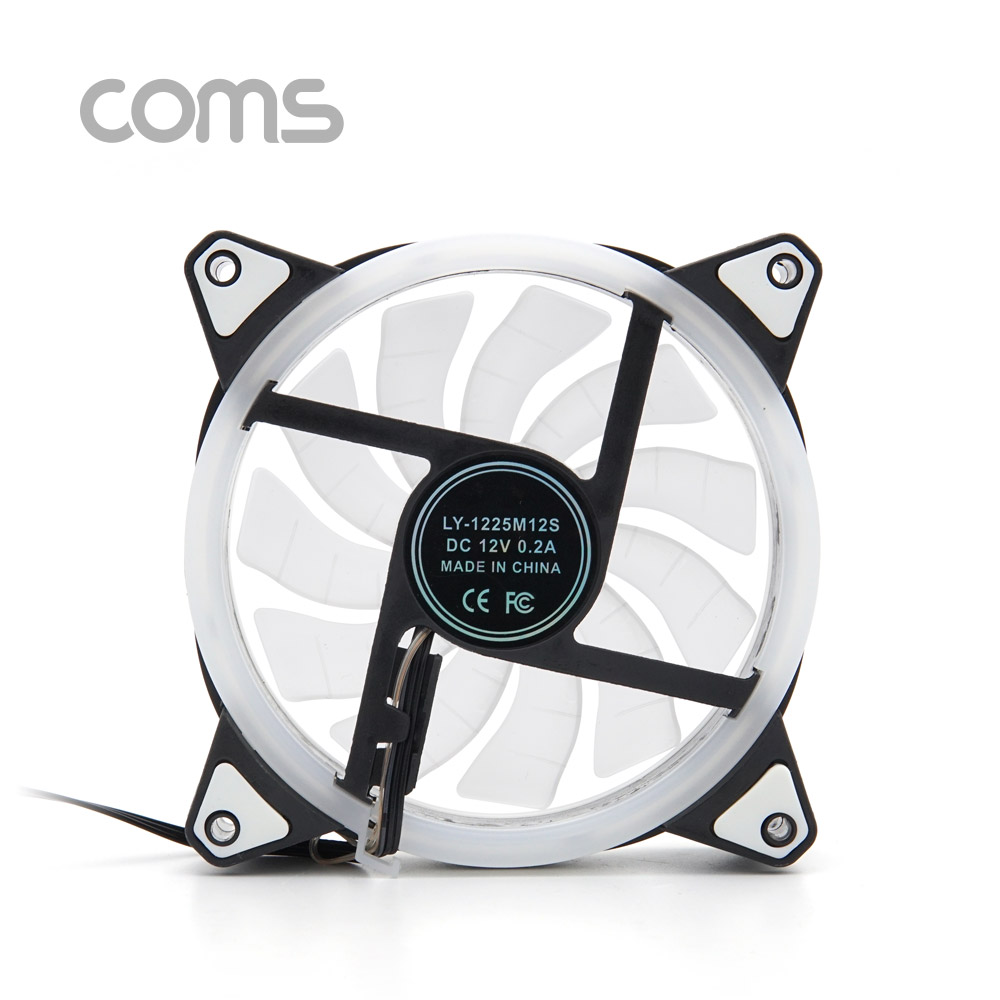 Coms 쿨러 케이스용 CASE, 120mm, Rainbow LED, Cooler