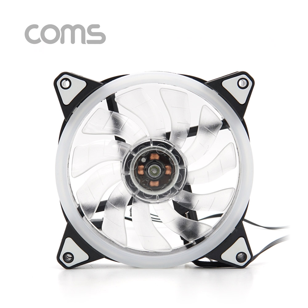 Coms 쿨러 케이스용 CASE, 120mm, Rainbow LED, Cooler