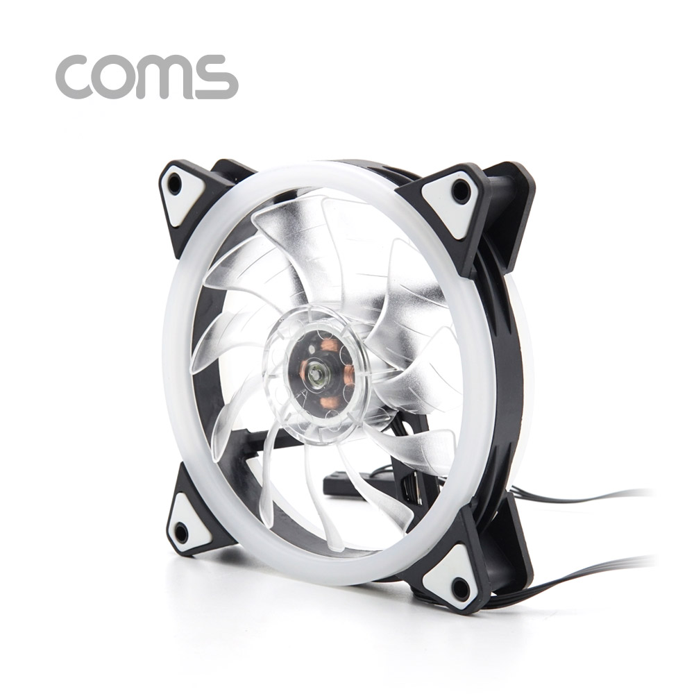 Coms 쿨러 케이스용 CASE, 120mm, Rainbow LED, Cooler