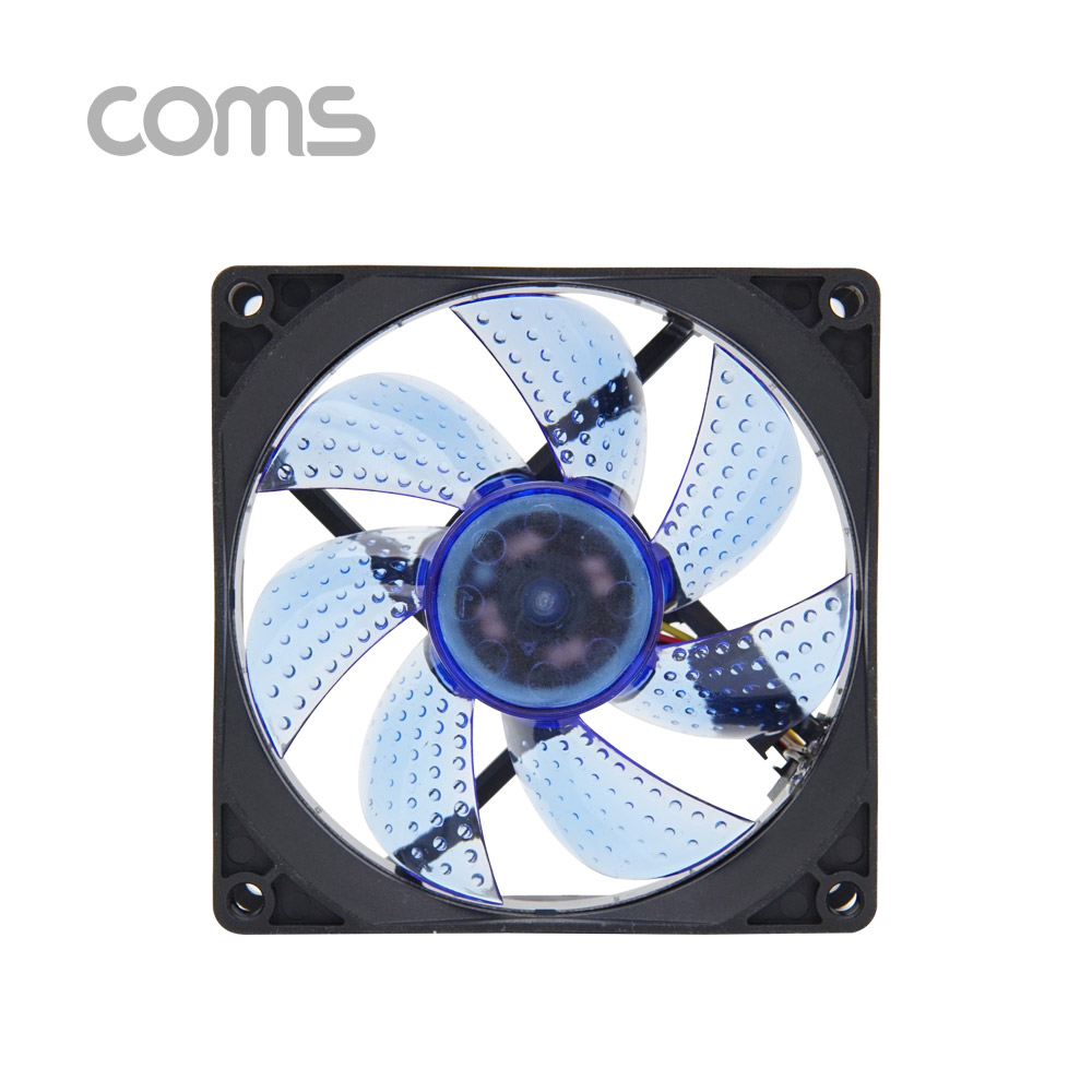 Coms 쿨러 케이스용 CASE, 90mm, Blue LED, Cooler