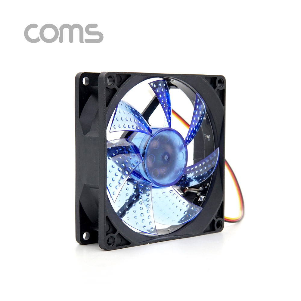 Coms 쿨러 케이스용 CASE, 90mm, Blue LED, Cooler