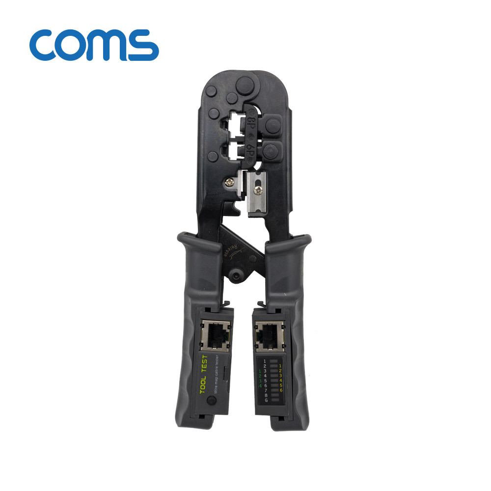 Coms 멀티 모듈러 크림핑 랜툴/랜선 테스터기/RJ45, RJ12, RJ11/Lan Tester