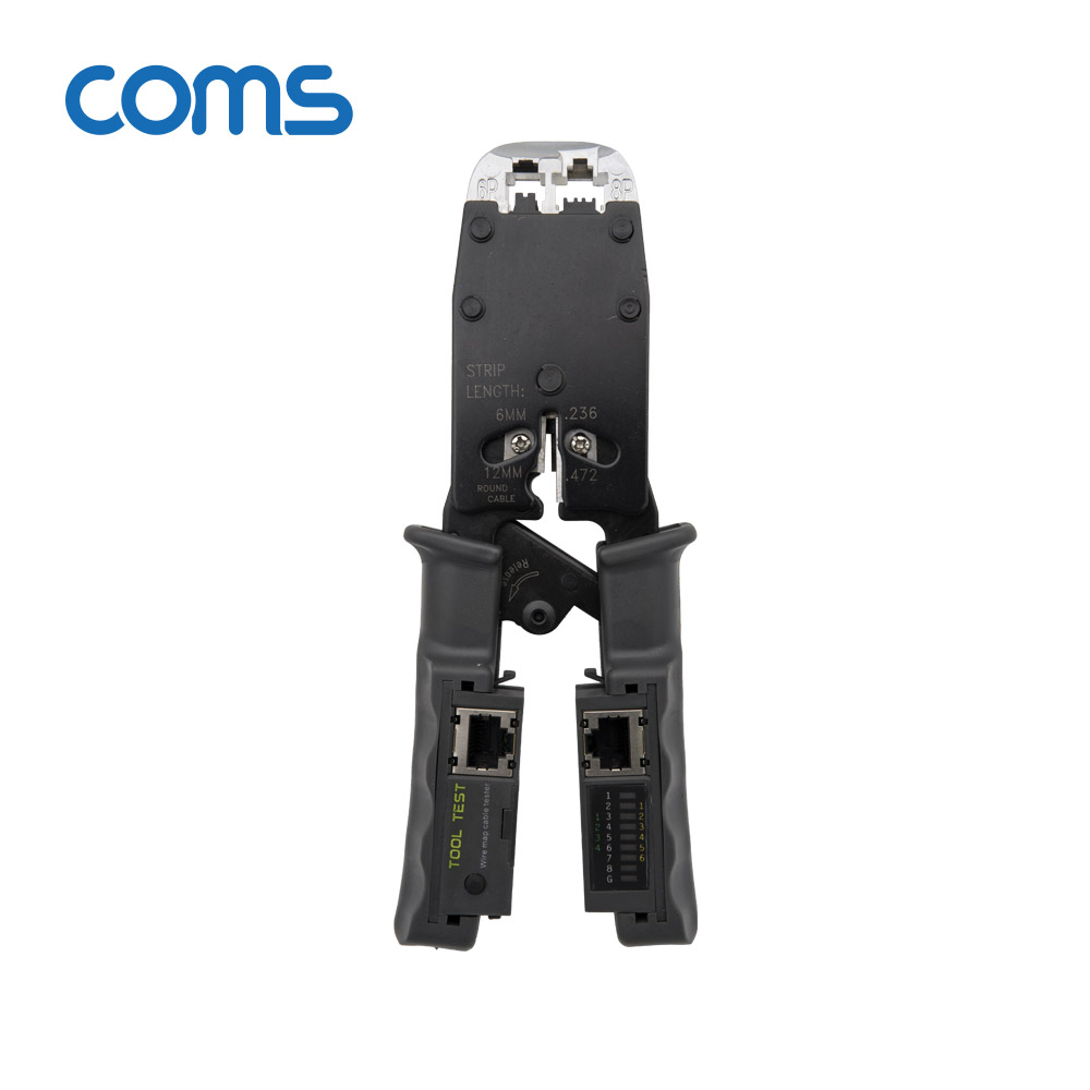 Coms 멀티 모듈러 크림핑 랜툴/랜선 테스터기/RJ45, RJ12, RJ11/Lan Tester