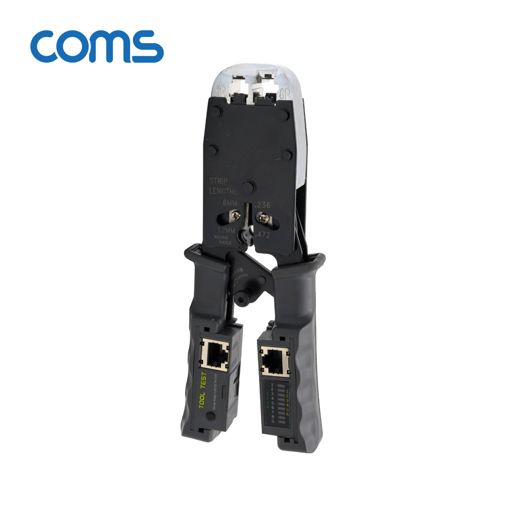 Coms 멀티 모듈러 크림핑 랜툴/랜선 테스터기/RJ45, RJ12, RJ11/Lan Tester