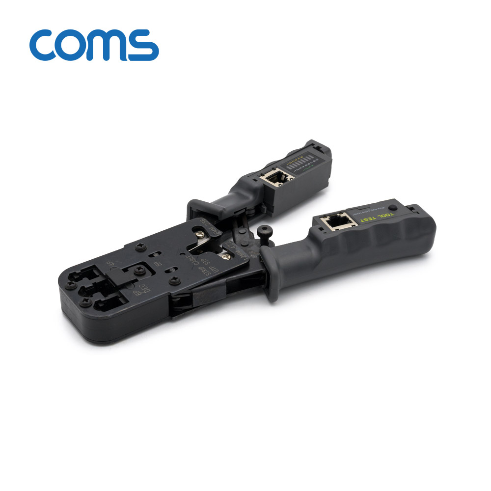 Coms 멀티 모듈러 크림핑 랜툴/랜선 테스터기/RJ45, RJ12, RJ11/Lan Tester