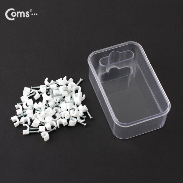 Coms 케이블 클립(50pcs)/고정 못형, HCL-4MM, BOX, 4mm