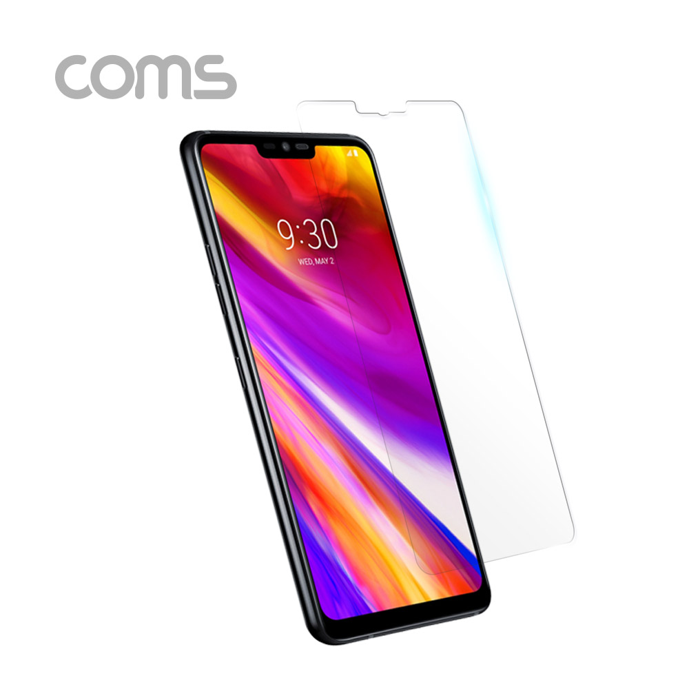 Coms 스마트폰 보호필름(강화유리) 투명, LG G7