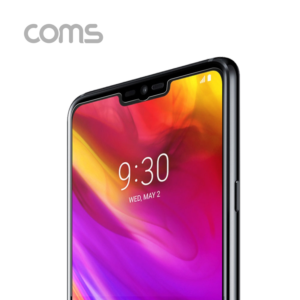 Coms 스마트폰 보호필름(강화유리) 투명, LG G7