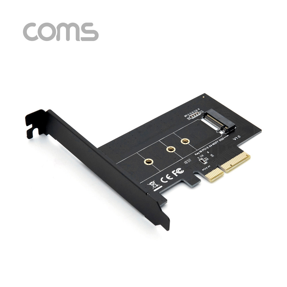 Coms Express PCI 변환아답터 (M.2 NVME) / KEY M PCI-E 4x / 기본타입 브라켓