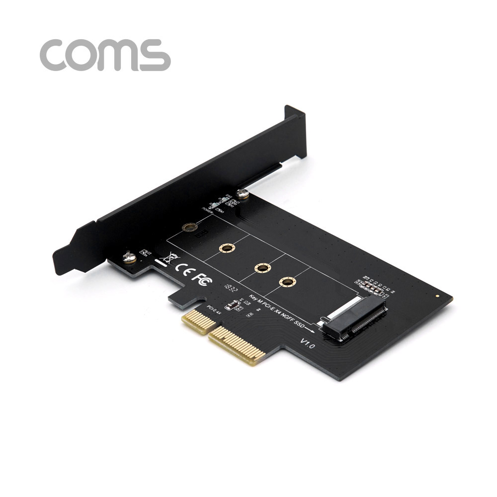 Coms Express PCI 변환아답터 (M.2 NVME) / KEY M PCI-E 4x / 기본타입 브라켓
