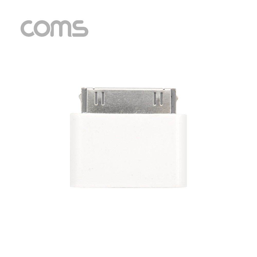 Coms iOS 변환젠더(Micro 5P to iOS 30P), White