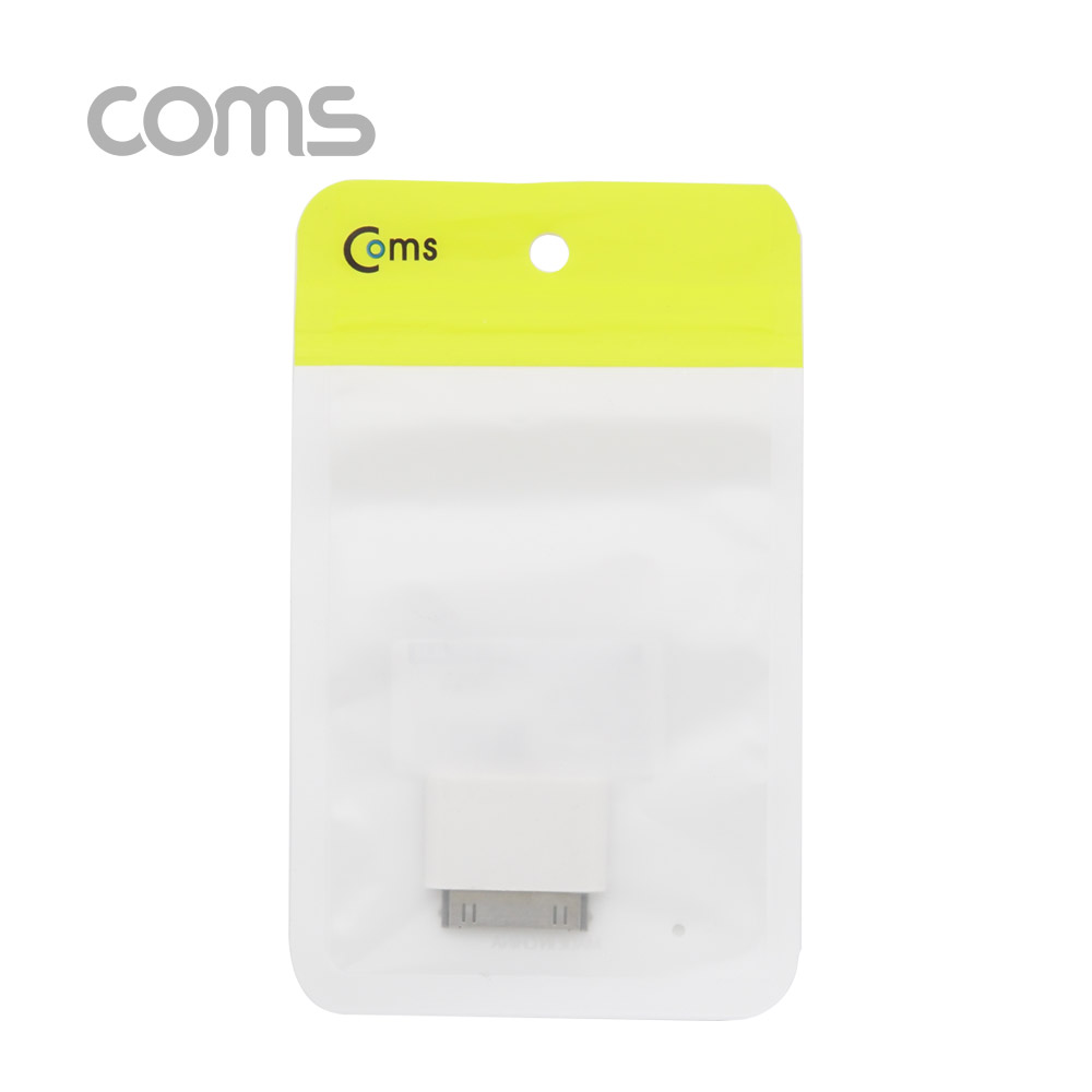Coms iOS 변환젠더(Micro 5P to iOS 30P), White