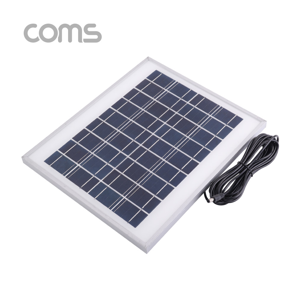 Coms 태양광 충전기 패널 18V/0.55A(최대출력) / DC전원 케이블(4.75M) 일체형