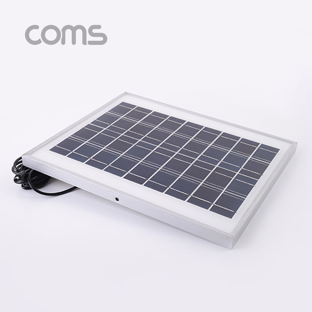 Coms 태양광 충전기 패널 18V/0.55A(최대출력) / DC전원 케이블(4.75M) 일체형
