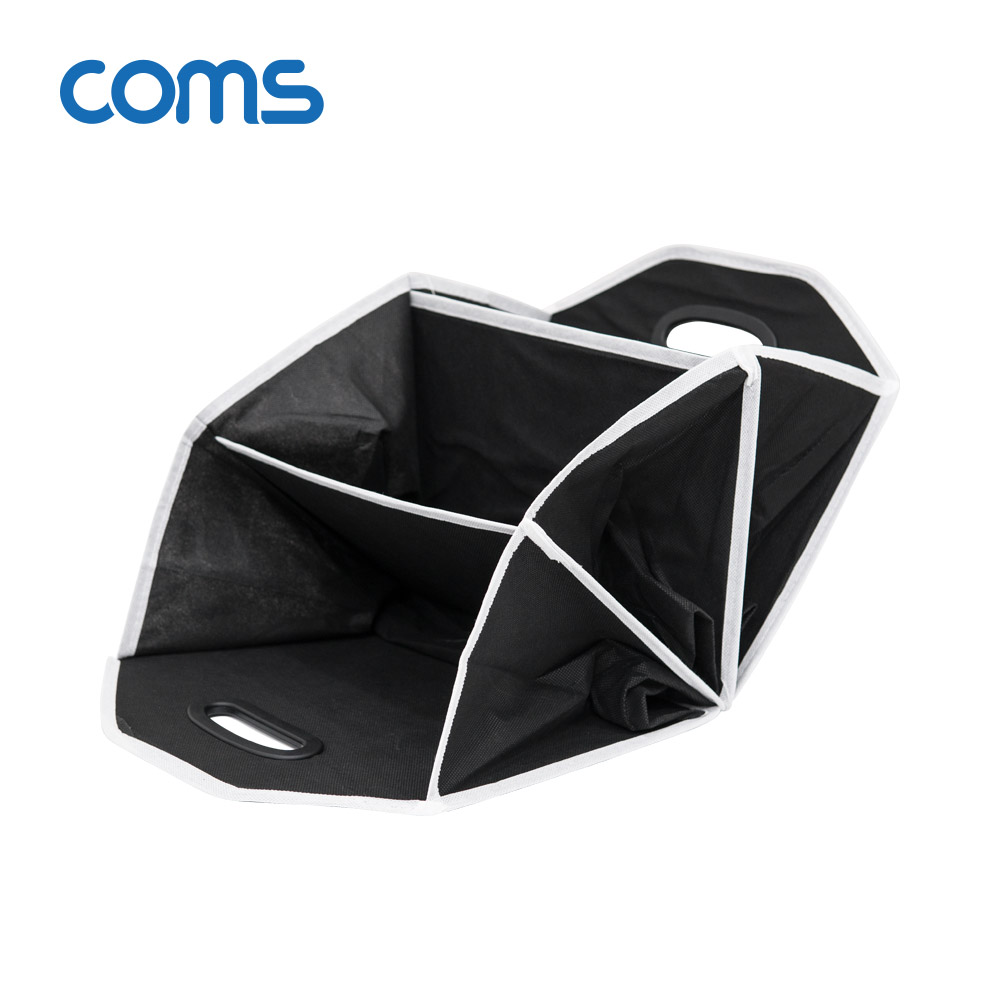 Coms 차량용 트렁크 정리함 / 수납함 / 접이식 / 3칸 / Black