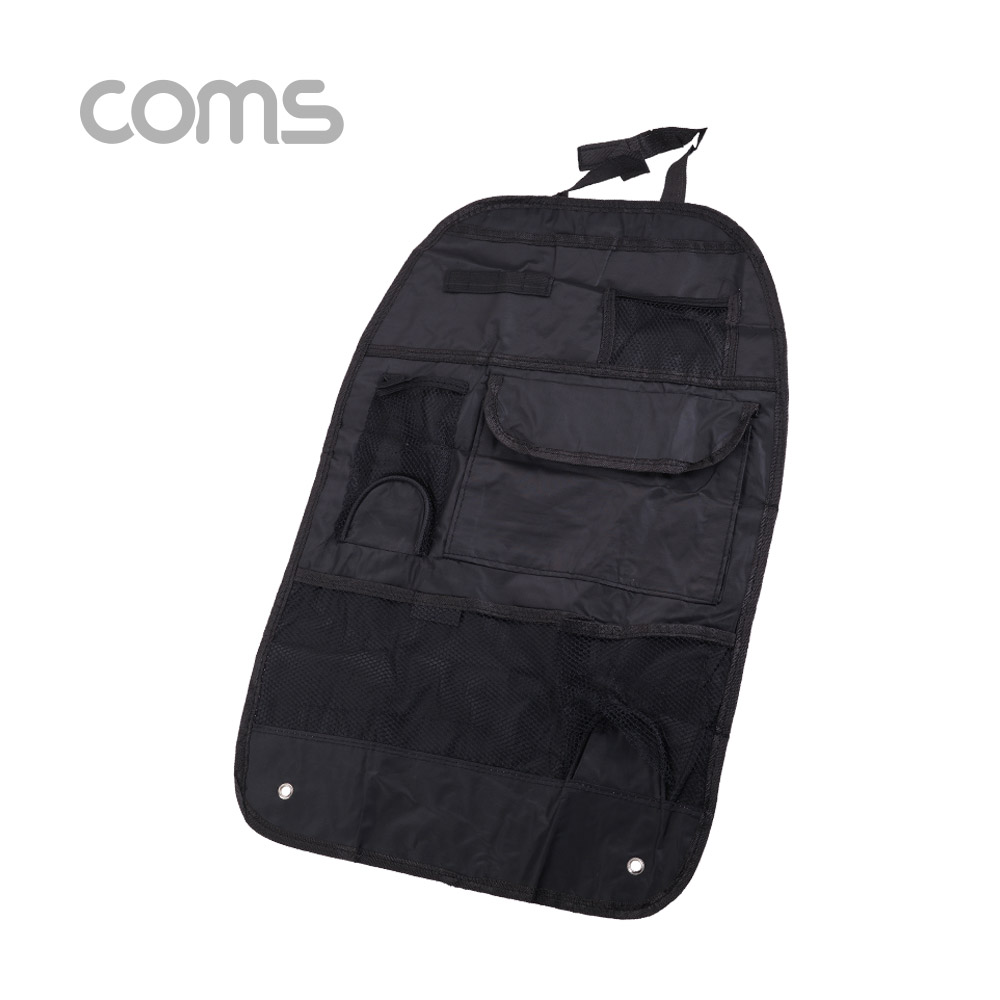 Coms 차량용 카시트 수납걸이 / 수납포켓 / black