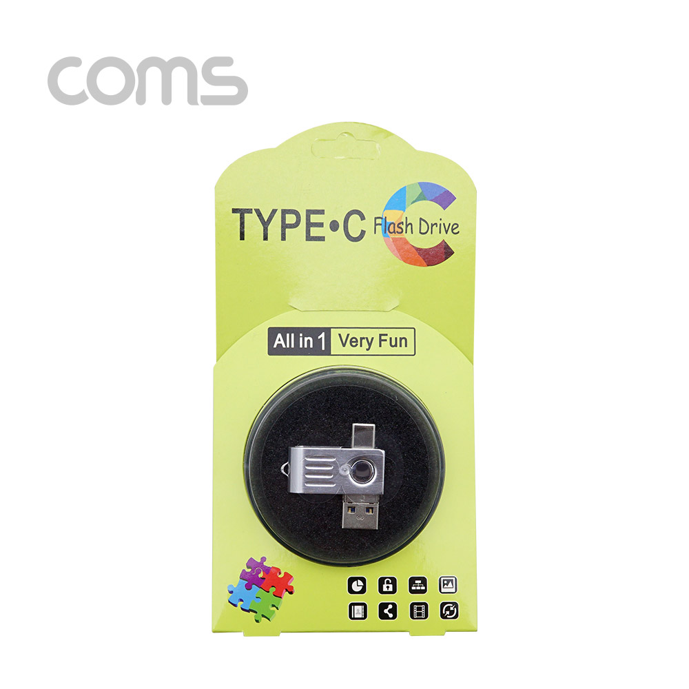Coms USB 메모리 64GB / USB 3.1(Type C) / Micro 5P / USB A