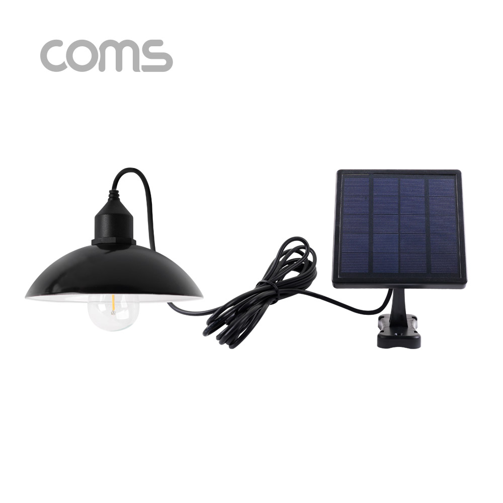 Coms 태양광 램프(갓등), Edison blub 타입, 전구 라이트, Solar Lamp Light