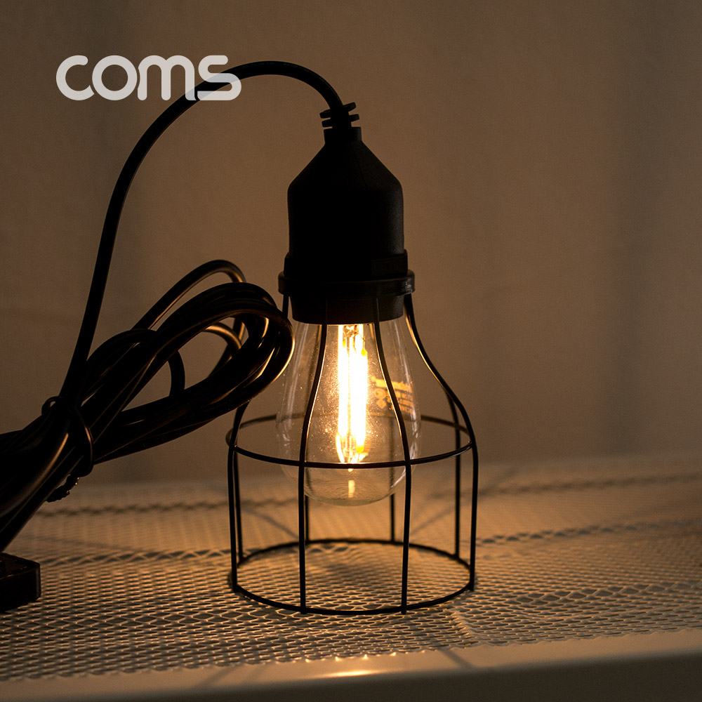 Coms 태양광 램프(랜턴등), Edison blub 타입, 전구 라이트, Solar Lamp Light