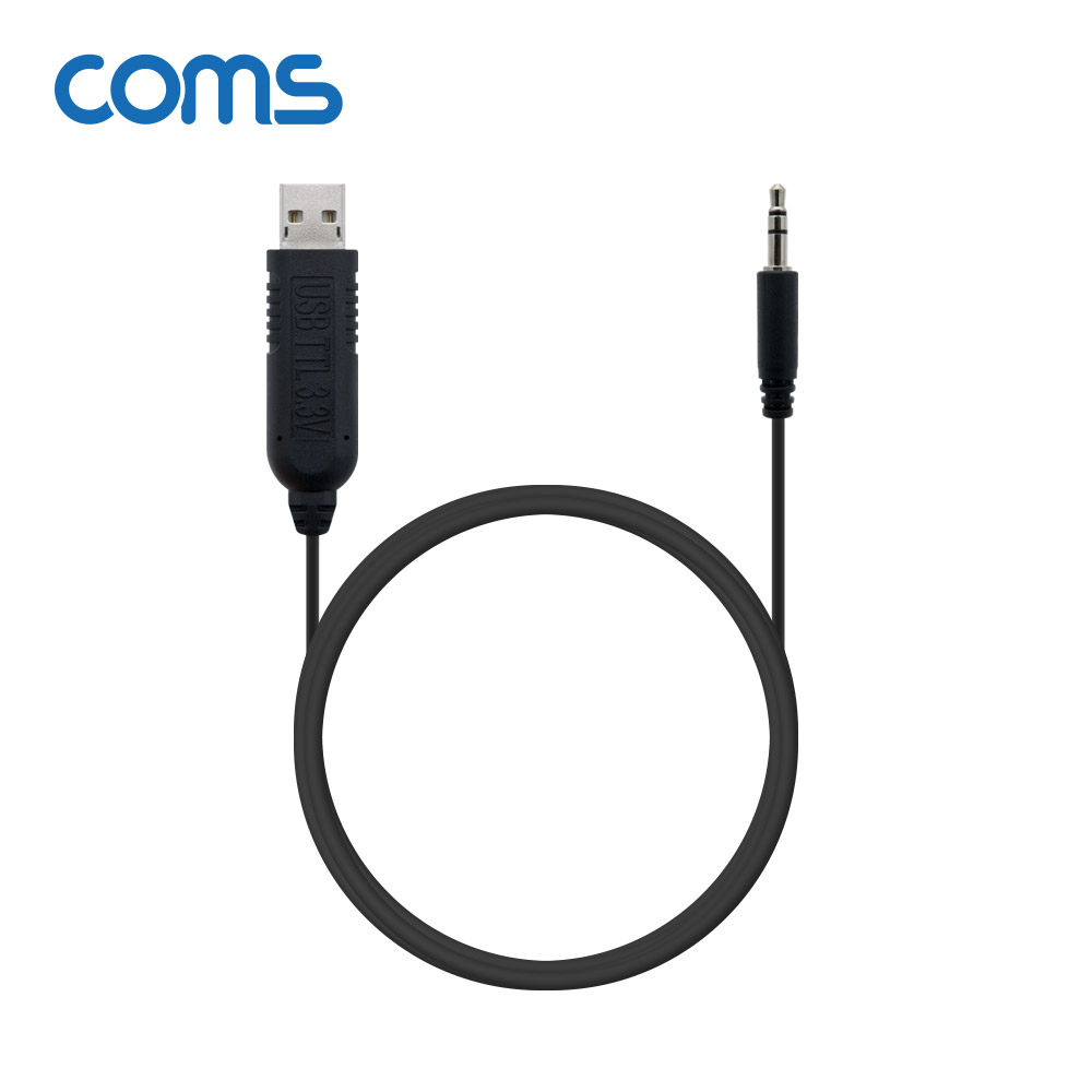 Coms USB to TTL(Audio 3.5mm) 3.3V 케이블 1.8M