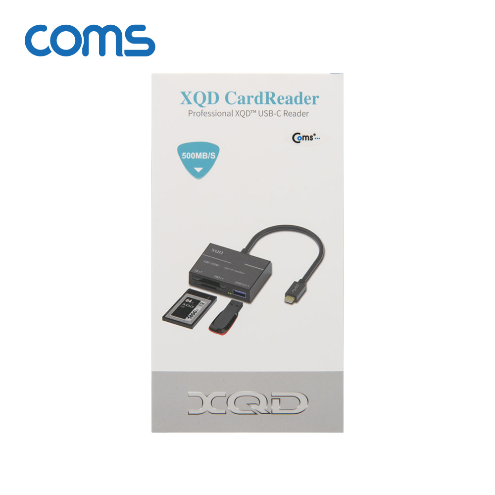 Coms USB 3.1 카드리더기 (Type C to USB 3.0 1Port, SD/XQD Card Reader)