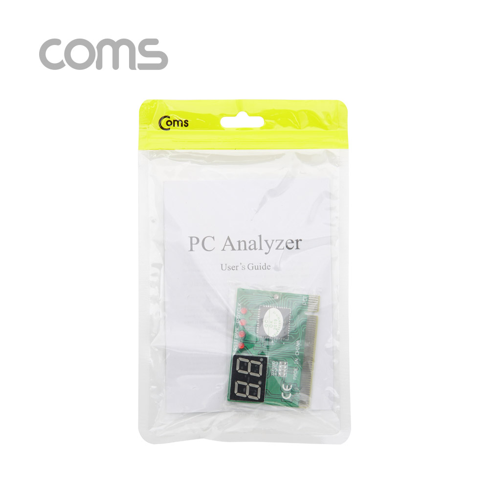 Coms PCI 테스터기 / PC 고장 / PCI용 / 63mm x 47mm