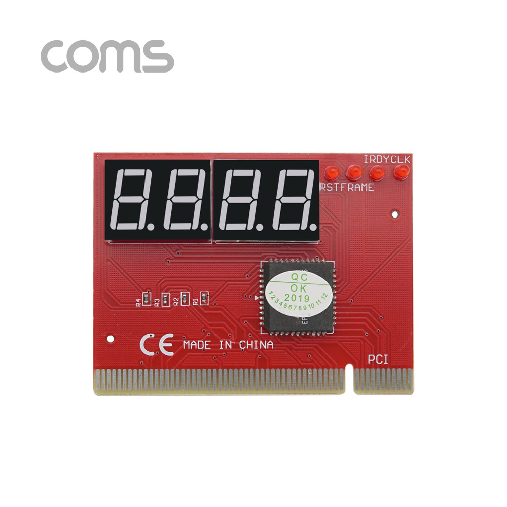 Coms PCI 테스터기 / PC 고장 / PCI용 / 77mm x 58mm