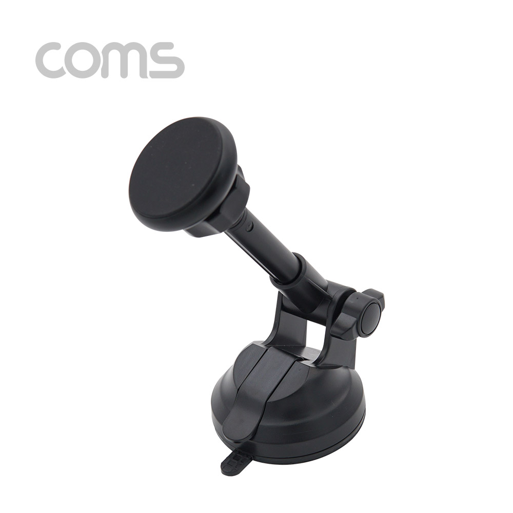 Coms 차량용 스마트폰 거치대, 유리 및 대시보드 흡착식 / 3단 길이조절 / 각도 조절