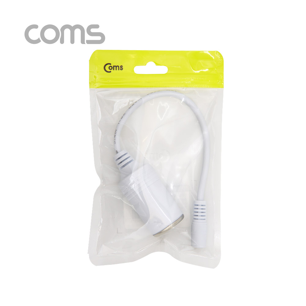 Coms 차량용 시가 전원 케이블(DC 변환) 시가 소켓 to DC 5.5 F 잭 / 시가잭(시거잭) / White