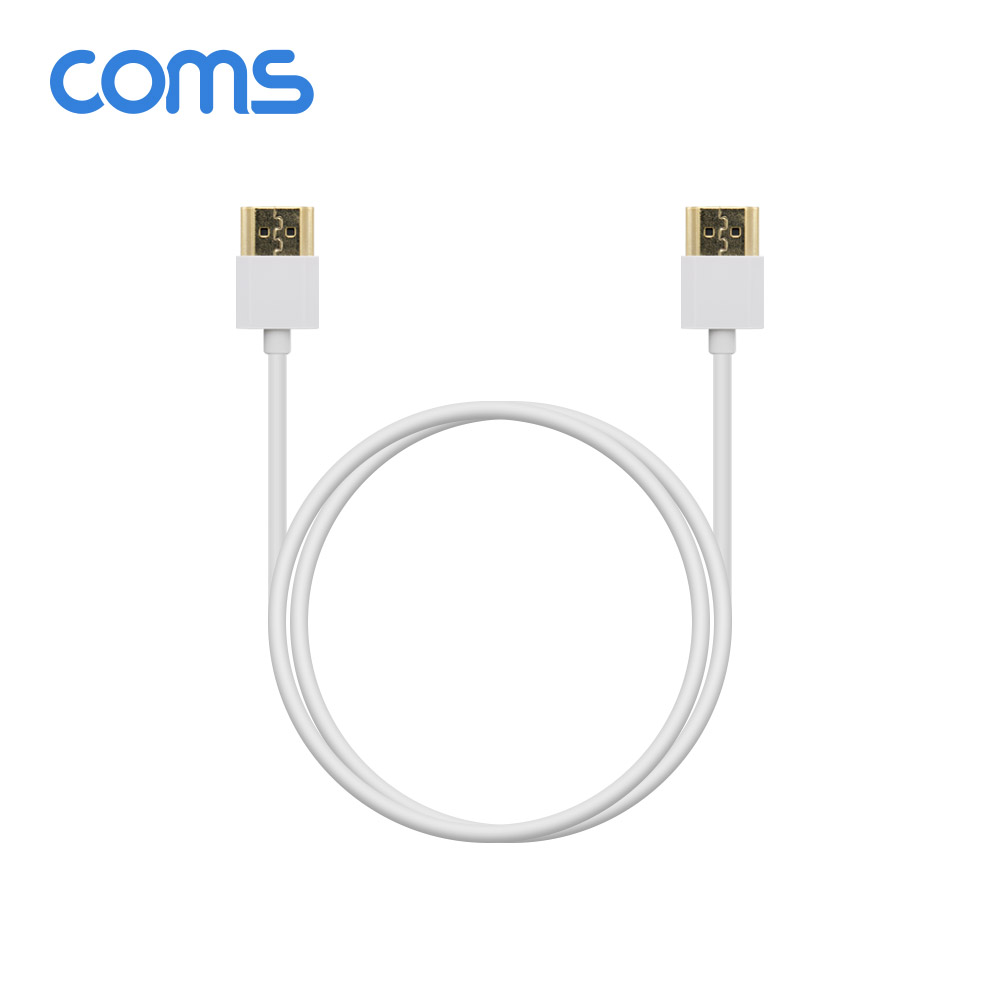 Coms HDMI 슬림 케이블(V1.4) White / 60cm