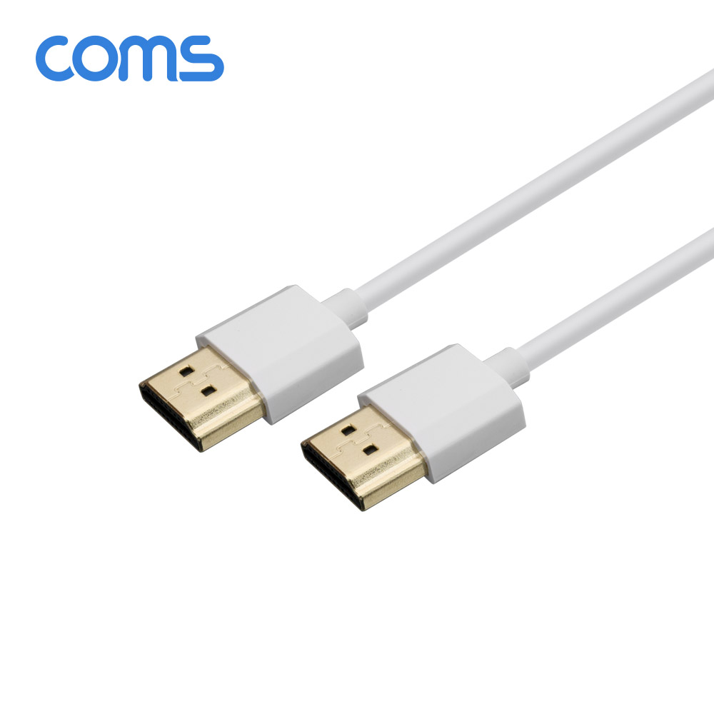 Coms HDMI 슬림 케이블(V1.4) White / 60cm