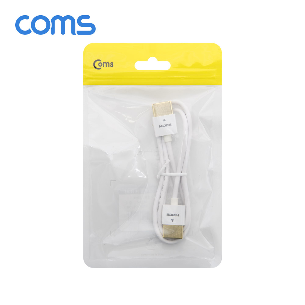 Coms HDMI 슬림 케이블(V1.4) White / 60cm