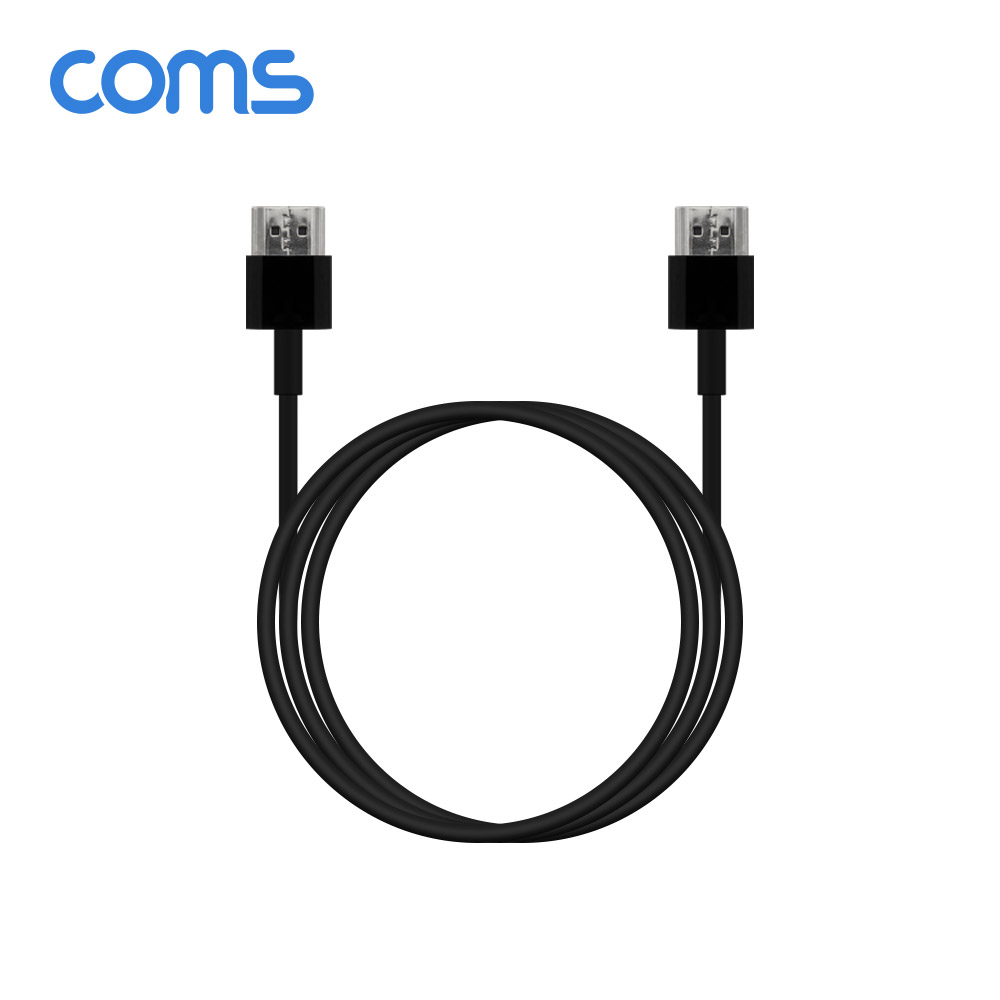 Coms HDMI 슬림 케이블(V1.4) Black / 2M