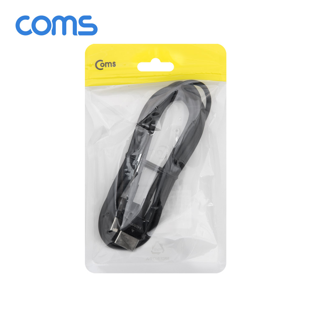 Coms HDMI 슬림 케이블(V1.4) Black / 2M