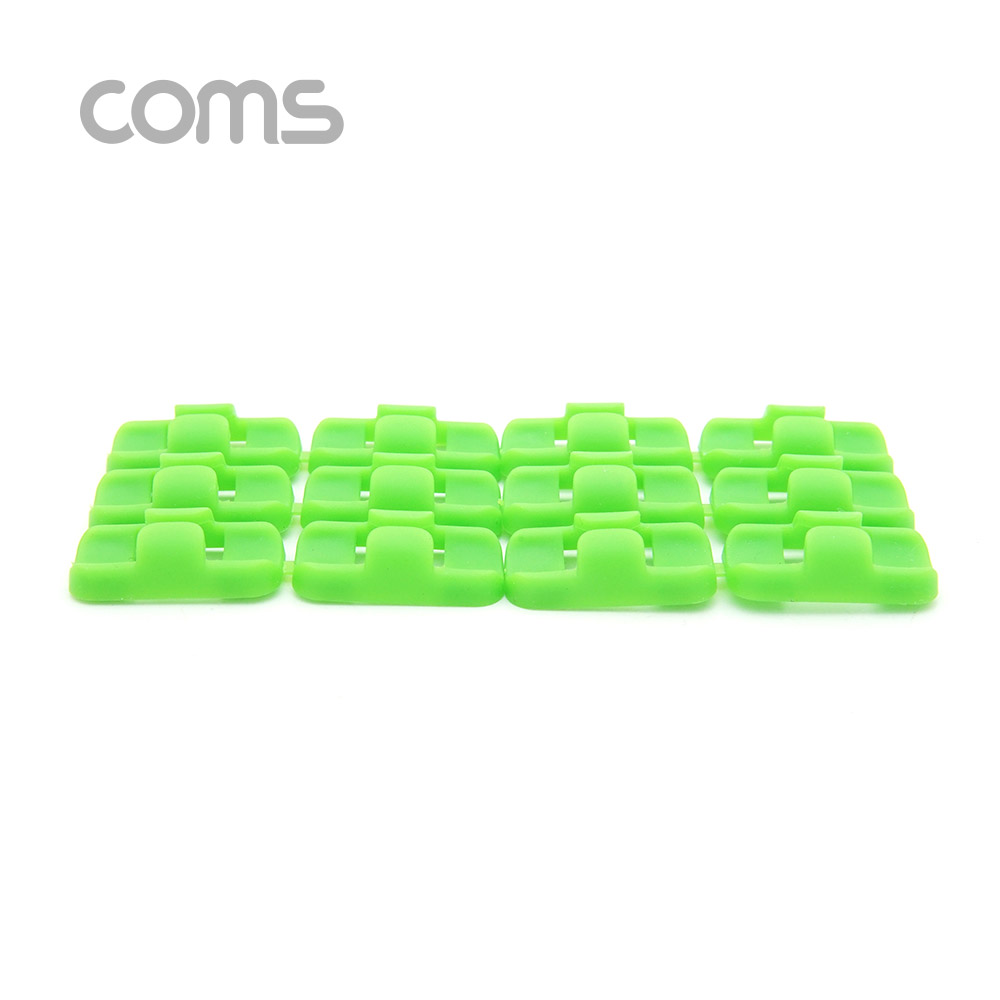Coms 케이블 오거나이저(홀더형), Green / 케이블 정리기