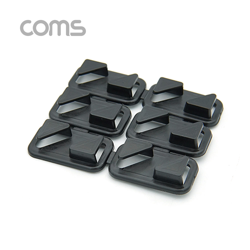 Coms 케이블 오거나이저(홀더형), Black / 케이블 정리기