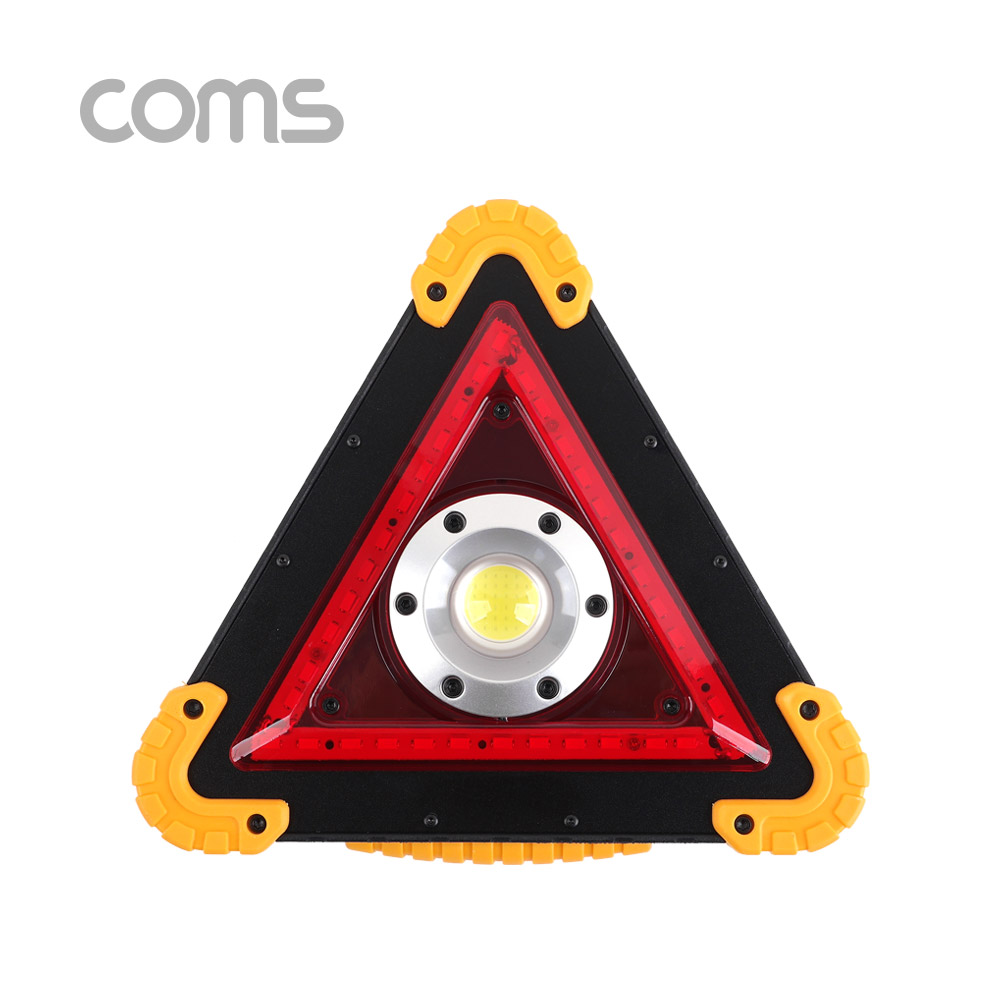 Coms 작업용 LED 라이트(18650x2 & AAx4) USB 충전 / LED 비상등 램프 / 1X COB + Red LED