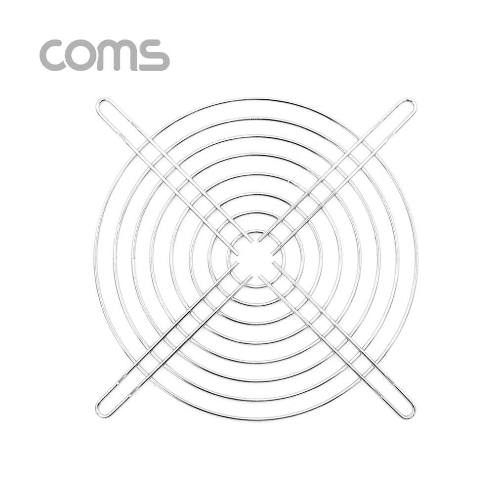 Coms 쿨러 그릴 (130mm) / 쿨러 팬 그릴 / Silver