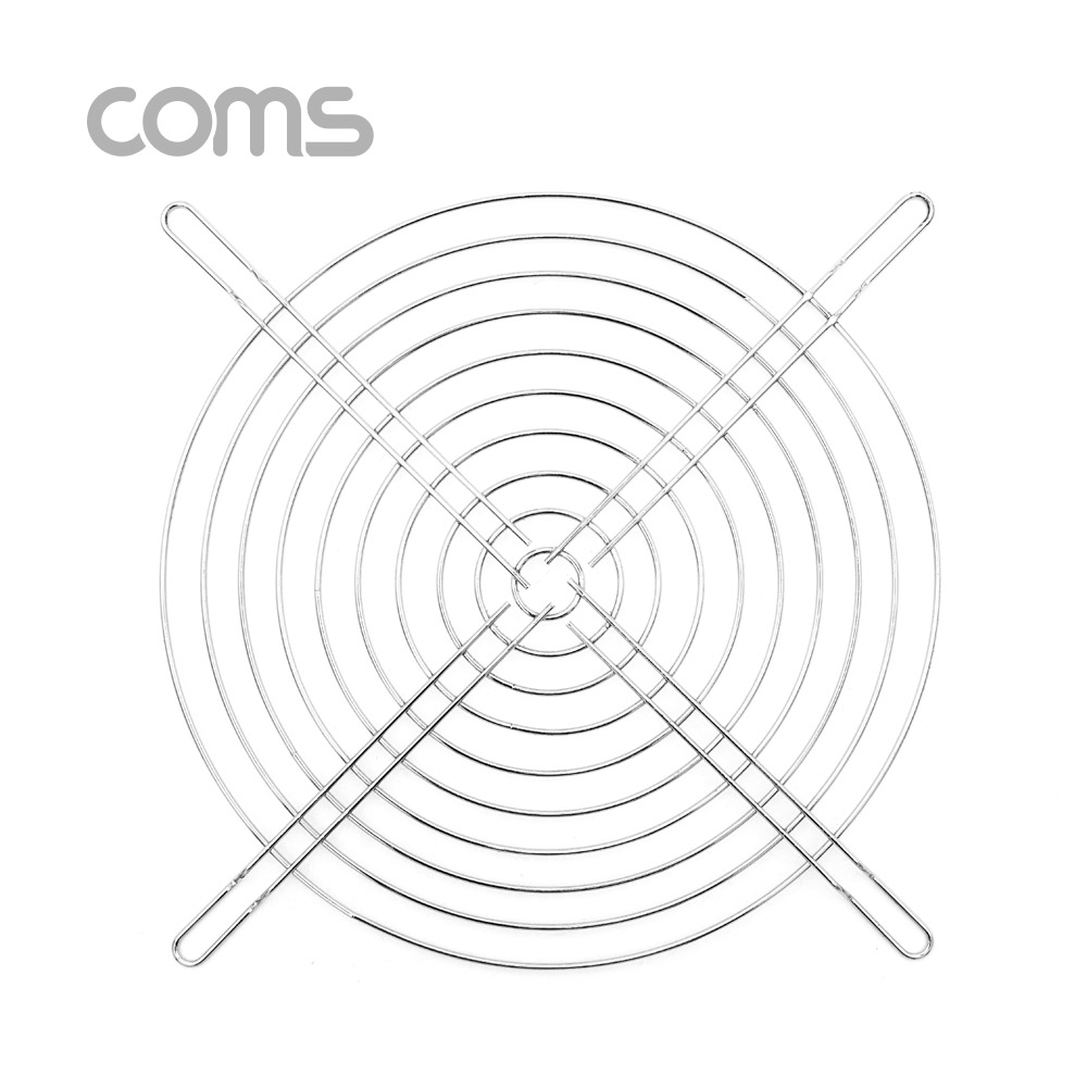 Coms 쿨러 그릴 (190mm) / 쿨러 팬 그릴 / Silver