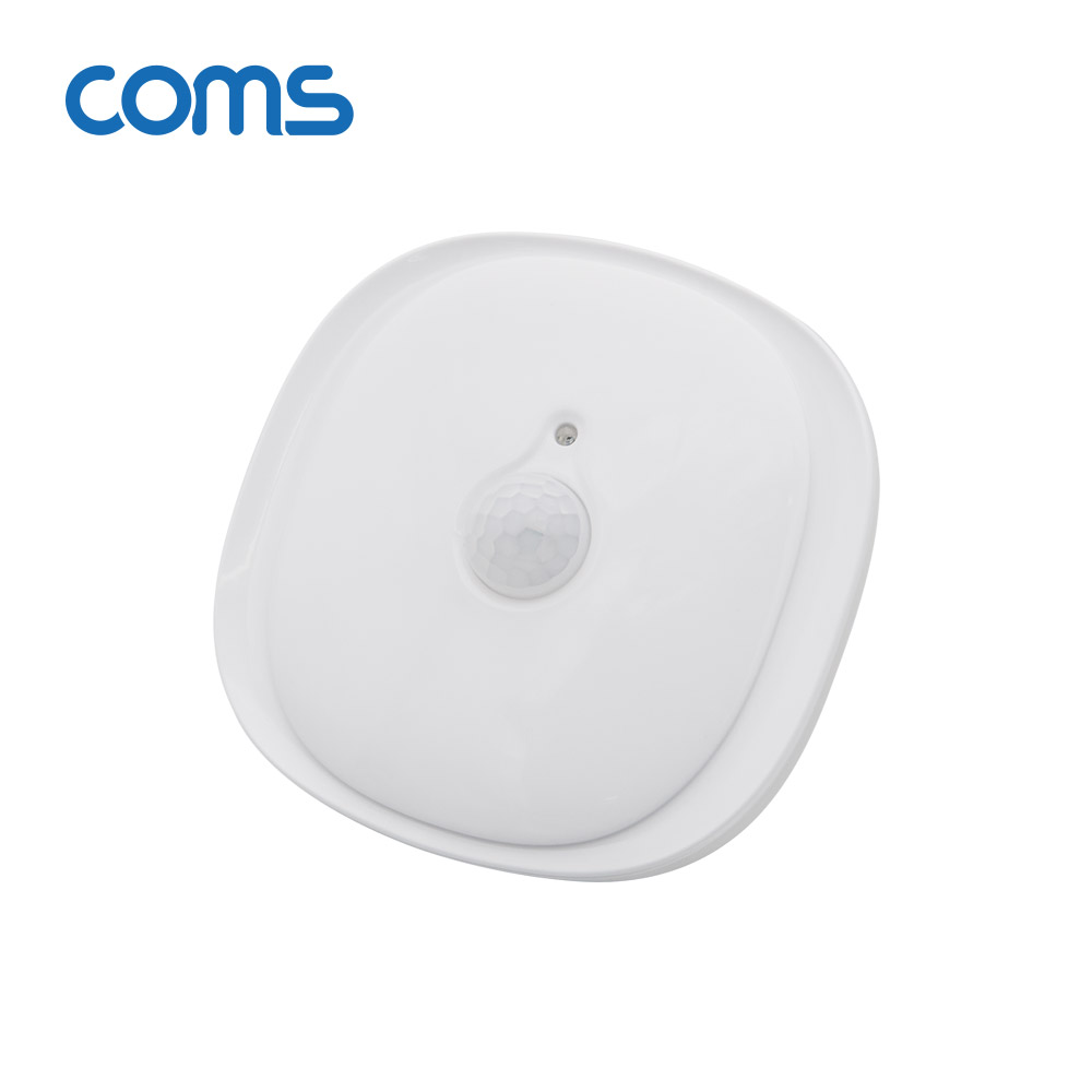 Coms LED 센서등/센서감지 램프 원형 4000K 주백색 (수동/자동 선택스위치) / ban1
