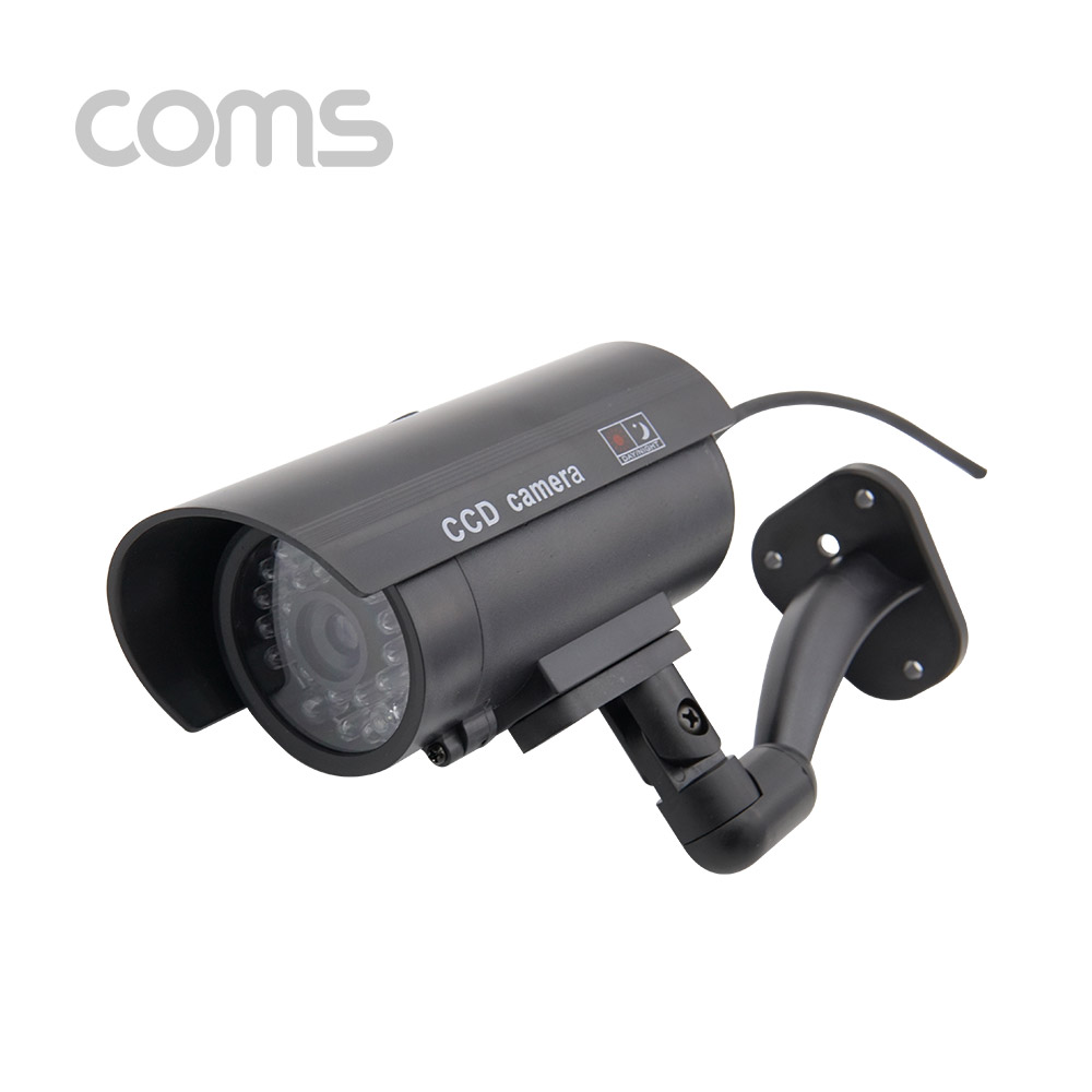Coms  CCTV (모형 감시카메라) 실내외 겸용 LED LIGHT / 고정형 / 건전지 AAAx2개 사용