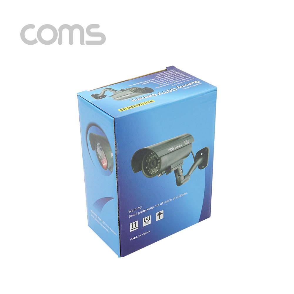 Coms  CCTV (모형 감시카메라) 실내외 겸용 LED LIGHT / 고정형 / 건전지 AAAx2개 사용