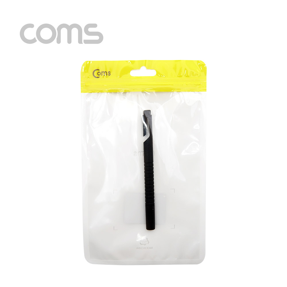 Coms 정전식 스마트폰 터치펜 / 스타일러스 펜 / 디스크형, Black