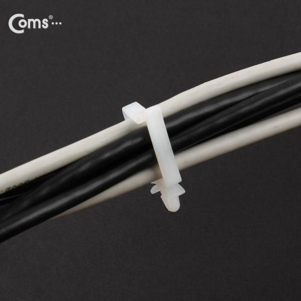 Coms 케이블 타이(홀더/100pcs), SQ-2 푸쉬형, 와이어 새들/#2
